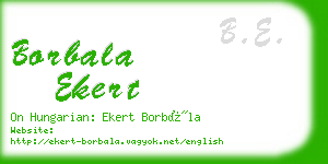 borbala ekert business card